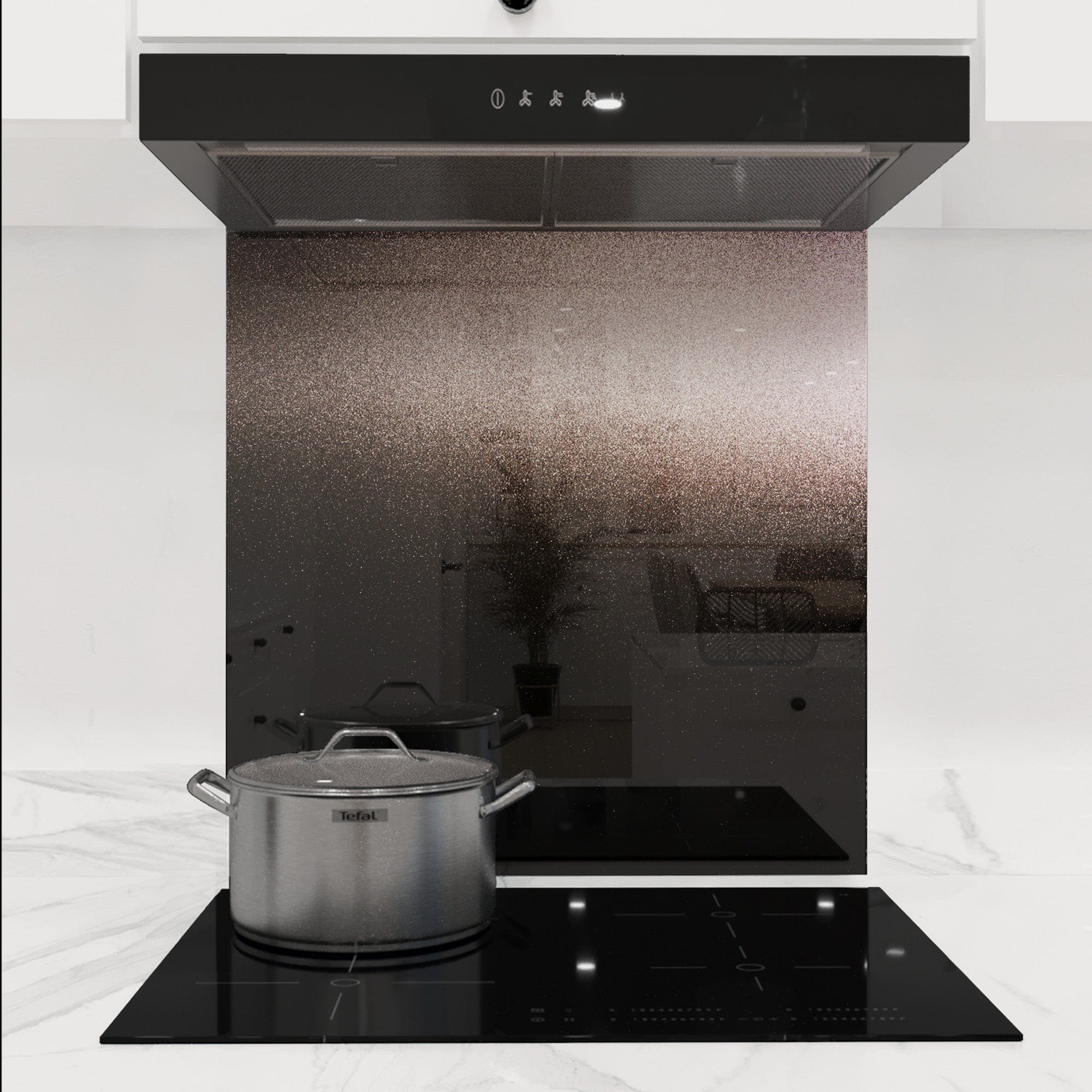 Black to White - Gradient - Splashback