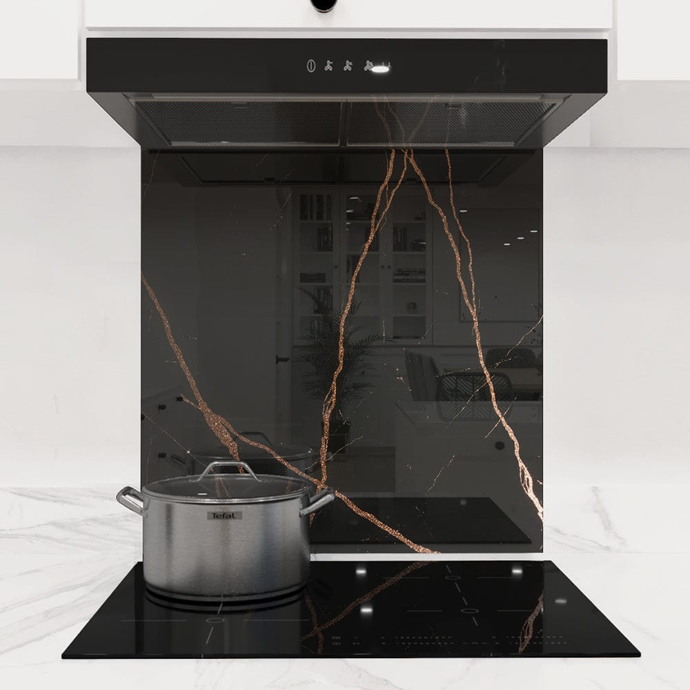 Copper - Black Calacatta Splashback