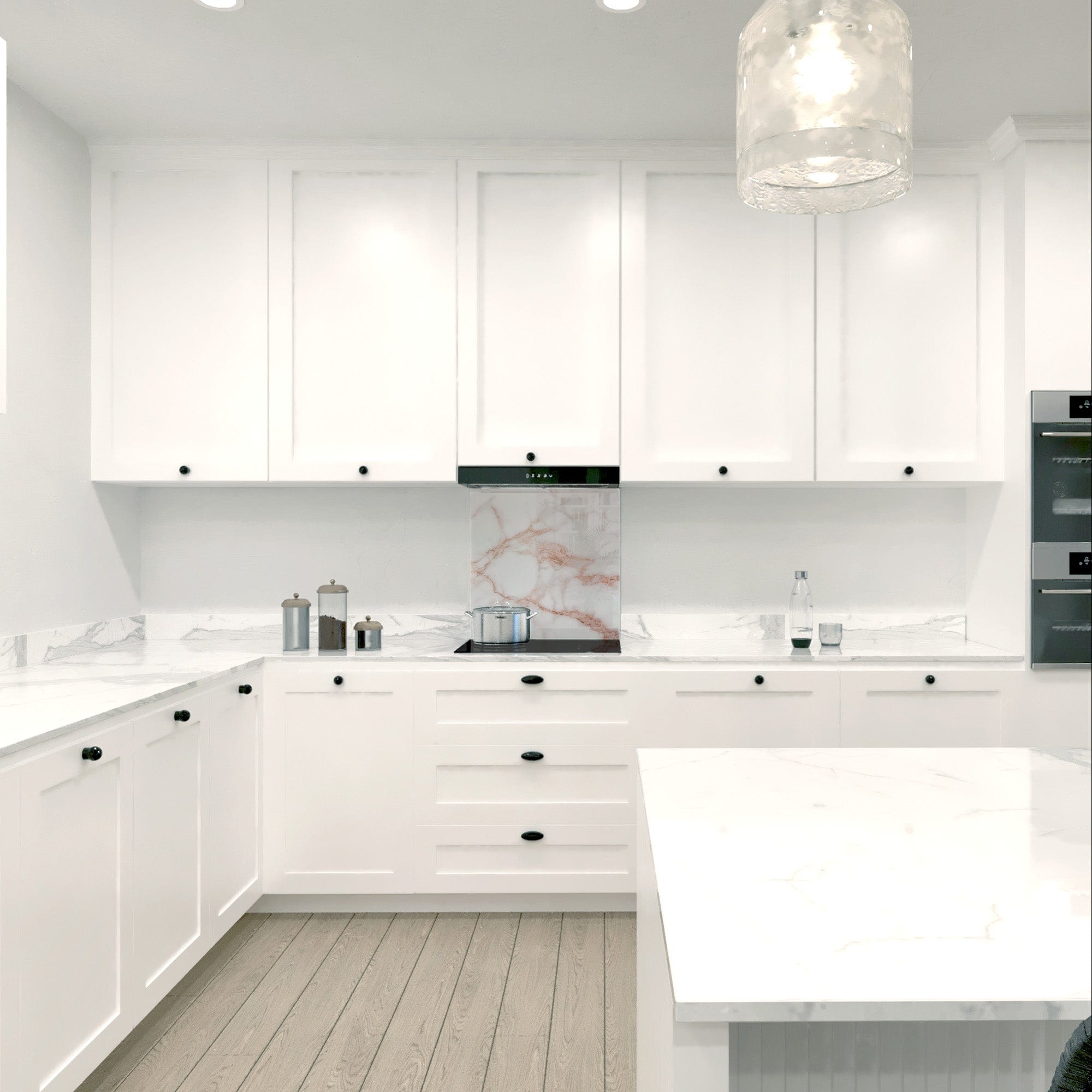 Copper - White Opera Splashback