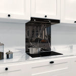 Silver - Black Calacatta Splashback