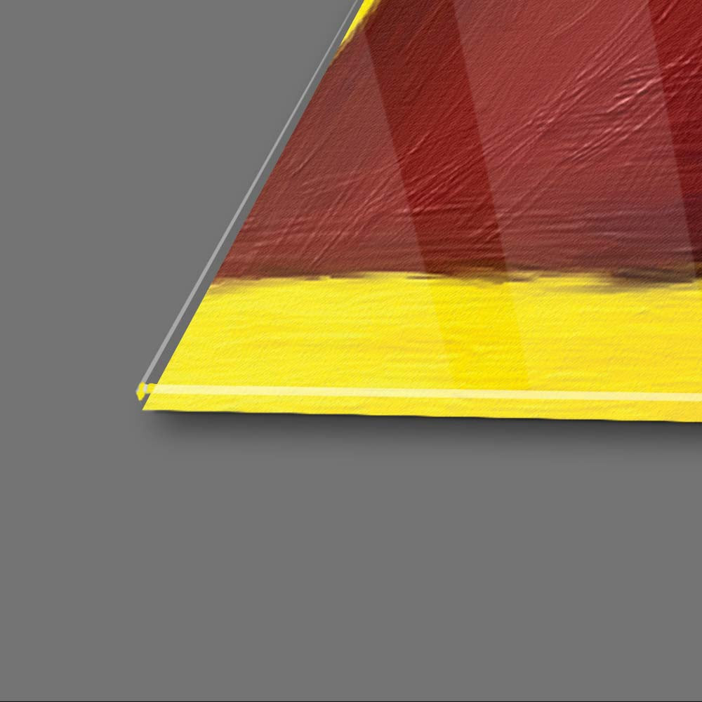 Contrasting Cubism Glass Wall Art - CreoGlass E-Shop