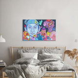Crypto Buddies Glass Wall Art - CreoGlass E-Shop
