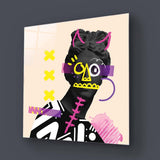 Vandalised Greek Statue 3 Glass Wall Art - CreoGlass E-Shop