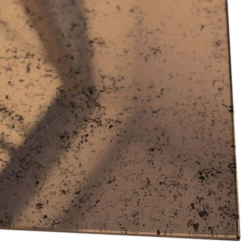 Antique Toughened Mirror - Bronze - Sample - 8
