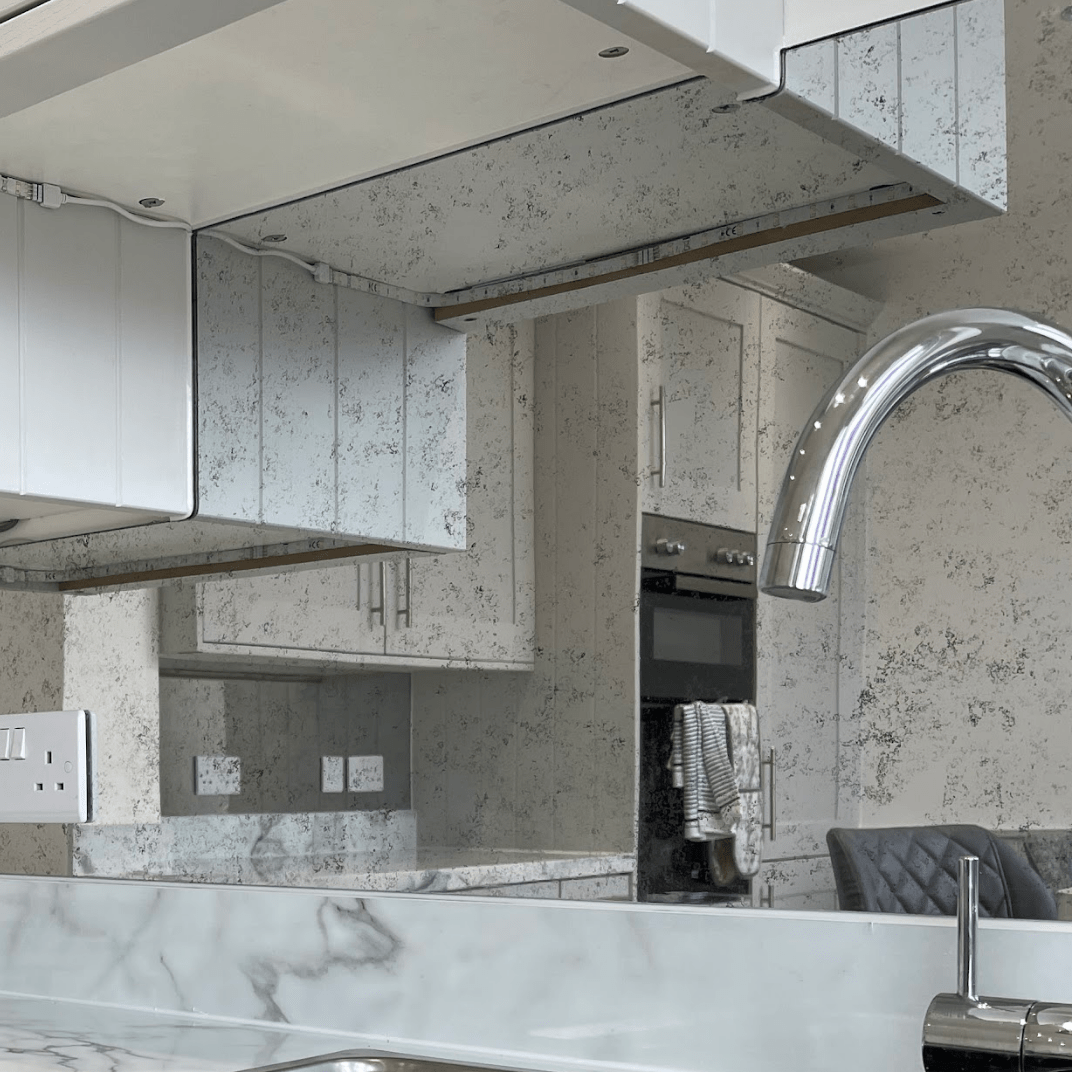 Antique Toughened Mirror - Silver - Sample - 5