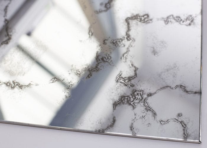 Antique Toughened Mirror - Silver - Sample - 8