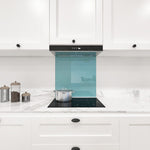 Blue Diamond Colour Glass Splashback