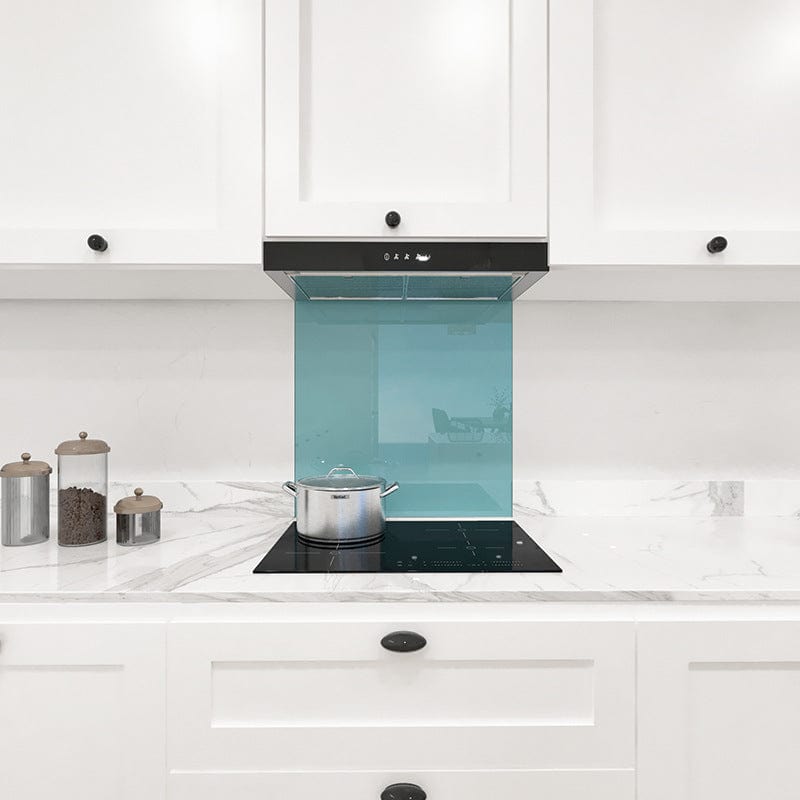 Blue Diamond Colour Glass Splashback