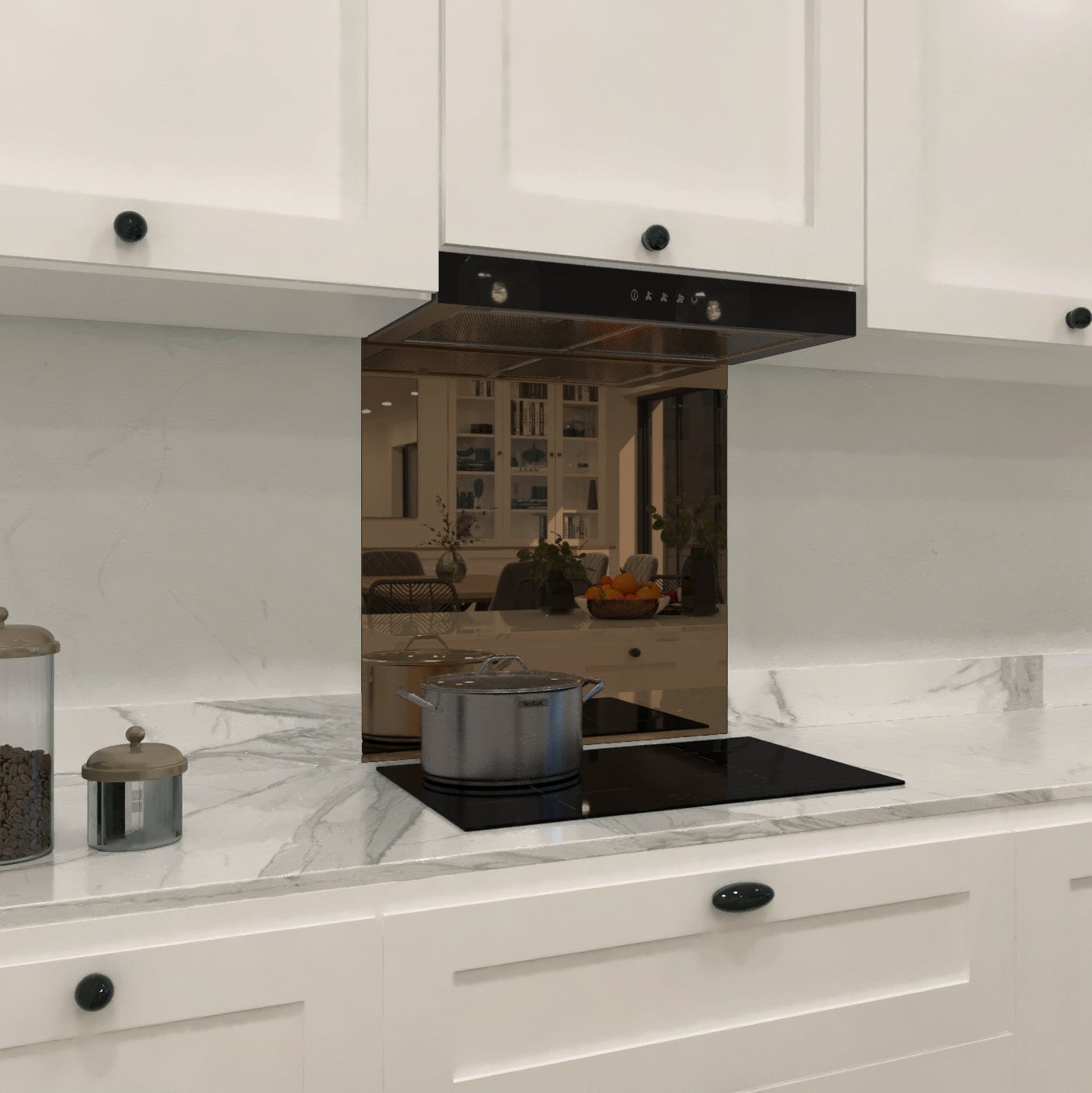Bronze Toughened Mirror Splashback