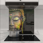 Buddha Spiritual Glass Kitchen Splashback