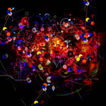 Colourful Mechanics Glass Kitchen Splashback
