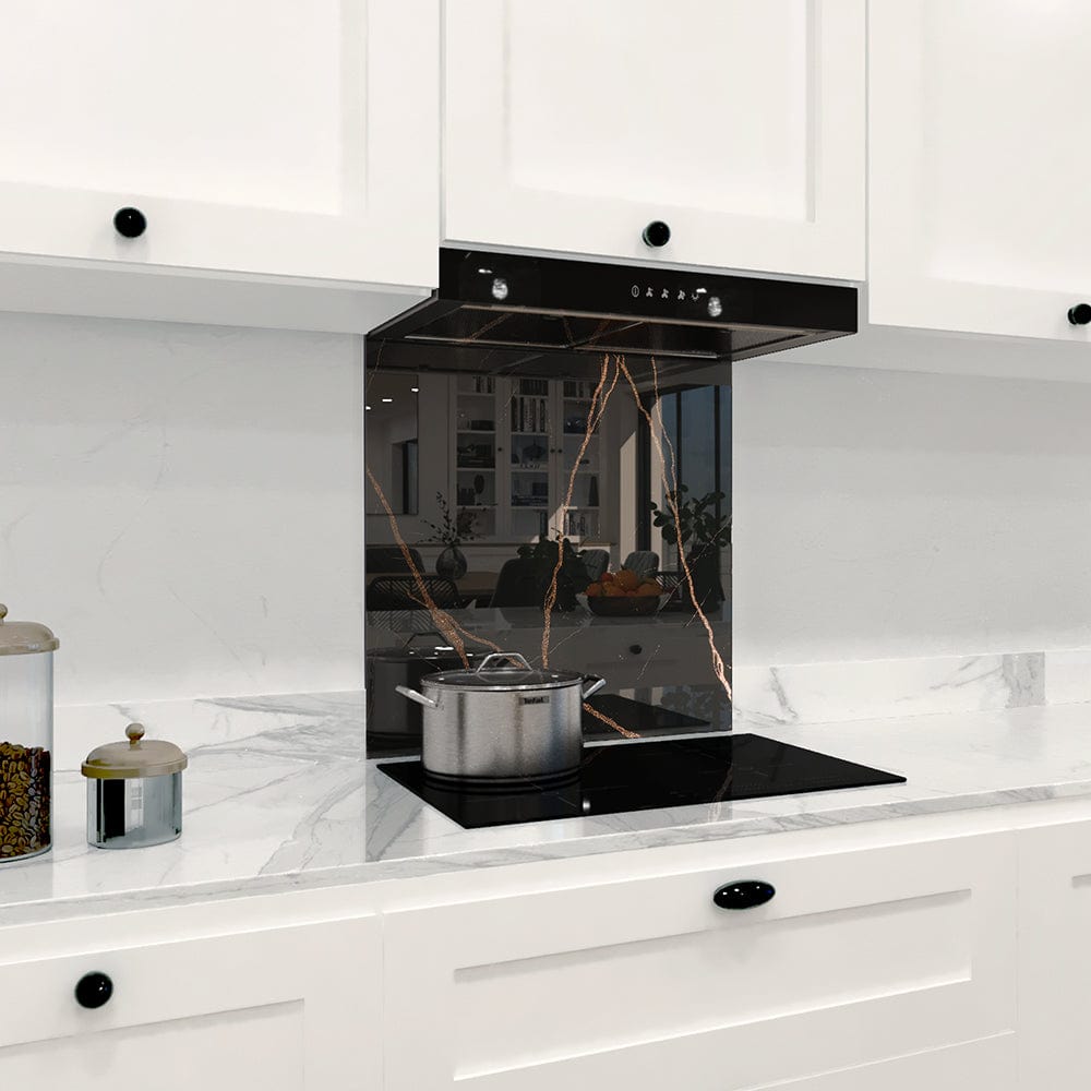 Copper - Black Calacatta Splashback
