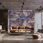 "Priti" - Purple - Liquid Ink Glass - CreoGlass E-Shop