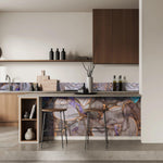 "Priti" - Purple - Liquid Ink Glass - CreoGlass E-Shop