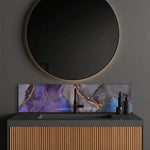 "Priti" - Purple - Liquid Ink Glass - CreoGlass E-Shop