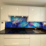 "Suzy" - Blue - Liquid Ink Glass - CreoGlass E-Shop