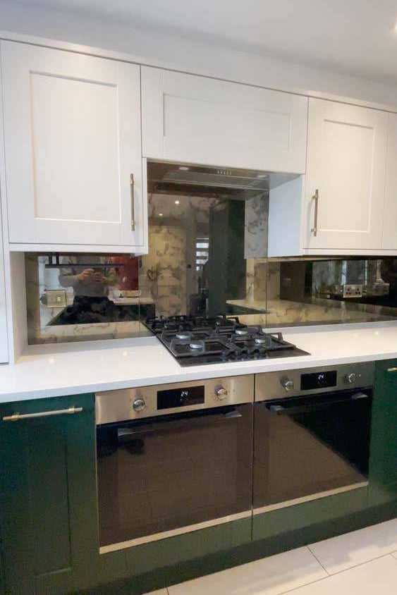 Antique Toughened Mirror - Bronze - splashback - 8 - CreoGlass E-Shop