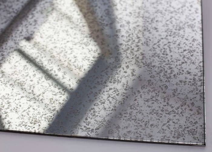 Antique Toughened Mirror - Silver - splashback - 2 - CreoGlass E-Shop