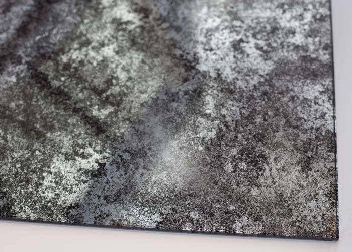 Antique Toughened Mirror - Silver - splashback - 3 - CreoGlass E-Shop