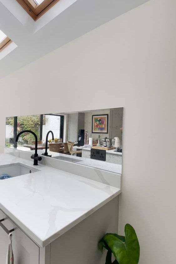 Antique Toughened Mirror - Silver - splashback - 6 - CreoGlass E-Shop