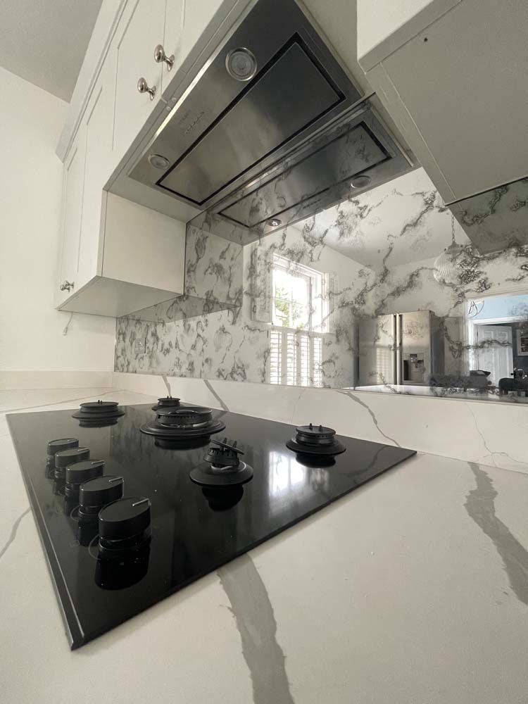Antique Toughened Mirror - Silver - splashback - 8 - CreoGlass E-Shop