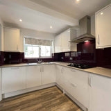 Aubergine Colour Glass Splashback - CreoGlass E-Shop