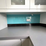 Blue Diamond Colour Glass Splashback - CreoGlass E-Shop