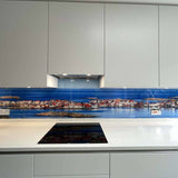 Coastal Homes Printed Landscape Glass Kitchen Splashback - CreoGlass E-Shop