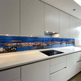 Coastal Homes Printed Landscape Glass Kitchen Splashback - CreoGlass E-Shop