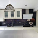 Coconut Printed Glass Kitchen Splashback - CreoGlass E-Shop