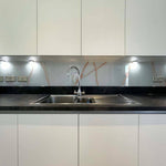 Copper - White Calacatta Splashback - CreoGlass E-Shop