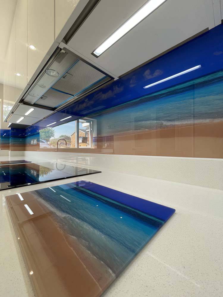 Daylight Beach Printed Landscape Glass Splashback - CreoGlass E-Shop