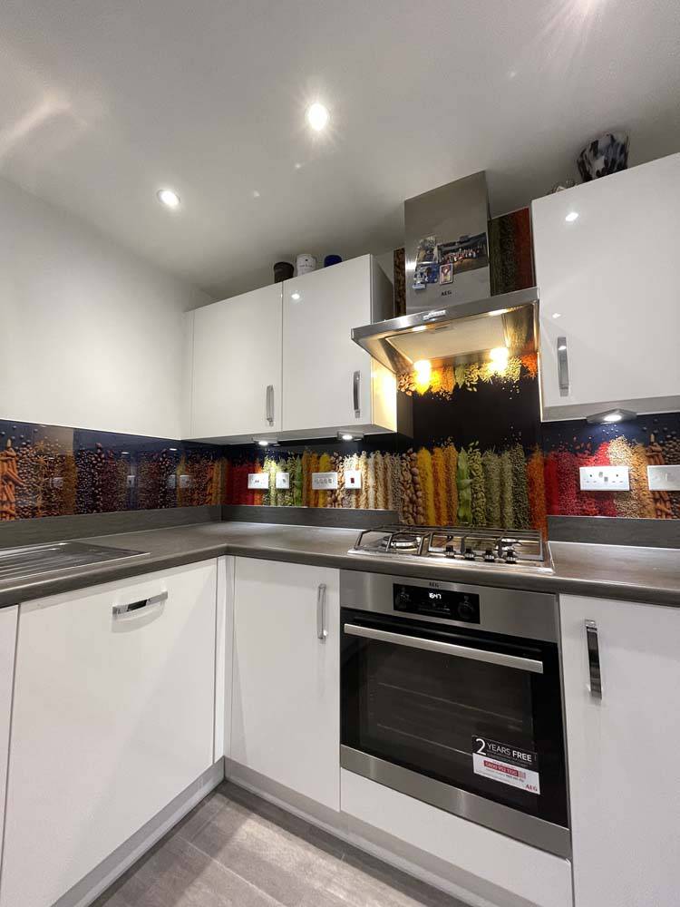 Herbs and Spices Printed Glass Kitchen Splashback - CreoGlass E-Shop