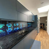 Jungle Leaves Printed Landscape Glass Kitchen Splashback - CreoGlass E-Shop