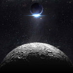 Moon and Earth Eclipse Printed Glass  Splashback - CreoGlass E-Shop