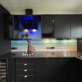 Palm Tree Beach Printed Glass Kitchen Splashback - CreoGlass E-Shop