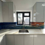 Sunset Beach Printed Glass Kitchen Splashback - CreoGlass E-Shop