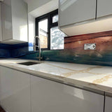 Sunset Beach Printed Glass Kitchen Splashback - CreoGlass E-Shop