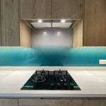 Teal to White- Gradient - Splashback - CreoGlass E-Shop