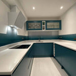 Teal to White- Gradient - Splashback - CreoGlass E-Shop