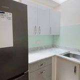 White Green Colour Glass Splashback - CreoGlass E-Shop
