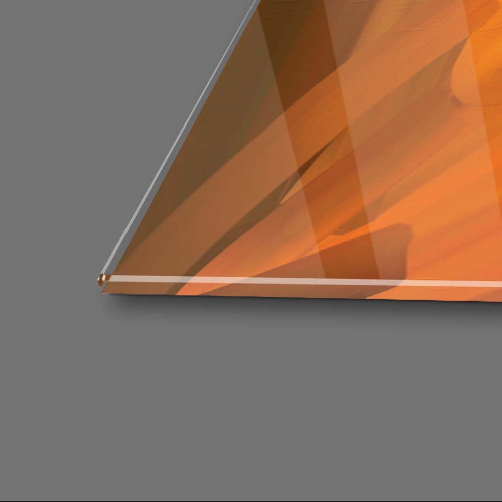 Abstract Acoustic Guitar Glass Wall Art - CreoGlass E-Shop