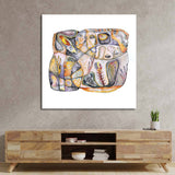 Abstract Bioforms Glass Wall Art - CreoGlass E-Shop