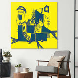 Abstract Ink Town Glass Wall Art - CreoGlass E-Shop