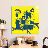 Abstract Ink Town Glass Wall Art - CreoGlass E-Shop