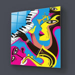 Abstract Jazz Band Glass Wall Art - CreoGlass E-Shop