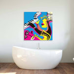 Abstract Jazz Band Glass Wall Art - CreoGlass E-Shop