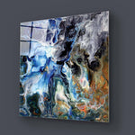 Abstract Liquid Structure Glass Wall Art - CreoGlass E-Shop