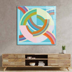 Abstract Quadrant Glass Wall Art - CreoGlass E-Shop