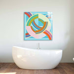 Abstract Quadrant Glass Wall Art - CreoGlass E-Shop